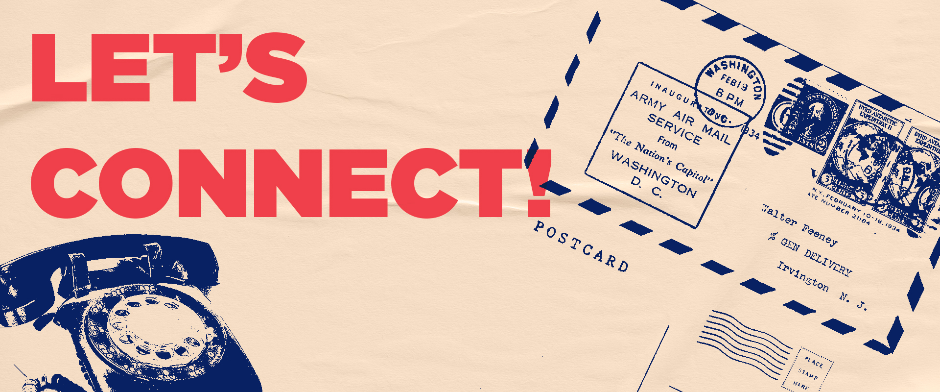 Abstract brand visual representing contact